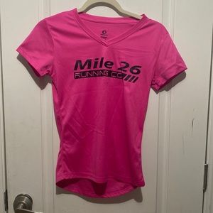 Mile 26 Hot Pink Athletic Shirt